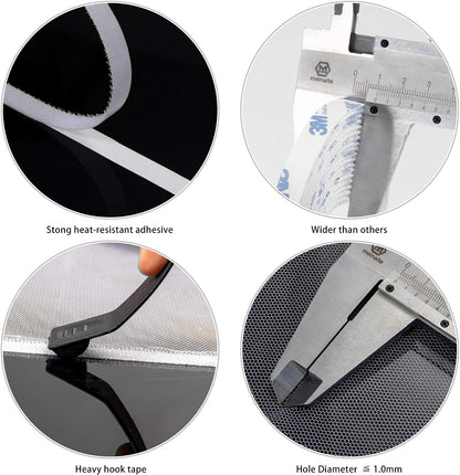 Flyzzz DIY Self-Adhesive Window Screen Netting Mesh Curtain, 100X150cm (Approach 39.37x59.05 Inches), with Hook and Sticky Tape, Fitted to Multiple Windows (1 Pack, White)