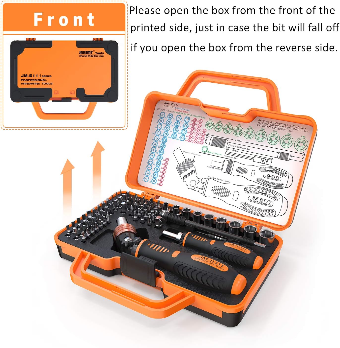 Precision Ratchet Screwdriver Set, JAKEMY 69 in 1 Household Screwdriver Home Repair Tool Kit, Disassemble Magnetic Rotating Ratchet Screwdriver Kit for Furniture/Car/Computer/Electronics Maintenance