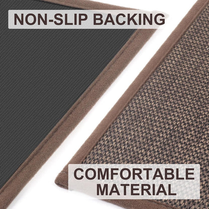LEKEEPGO Door Mat 17"x29", Non Slip Door Mat Indoor Entrance, Rubber Backing Indoor Door mats Washable Absorbent Low-Profile Doormat Front Entryway Entry Resist Dirt Inside Door Mats, Khaki