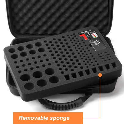 Arkeiliy Battery Organizer, Battery Organizer Storage Case with Tester BT-168, Waterproof Battery Holder Box Holds, Battery Case Organizer 60+ AA AAA C D 9V Batteries (Batteries are Not Included)