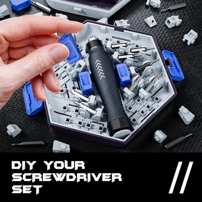 Precision Ratchet Screwdriver Set, JAKEMY 69 in 1 Household Screwdriver Home Repair Tool Kit, Disassemble Magnetic Rotating Ratchet Screwdriver Kit for Furniture/Car/Computer/Electronics Maintenance