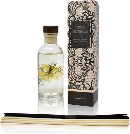 Urban Naturals Smoked Vanilla Reed Diffuser Set with Vanilla Bean, Sandalwood & Leather | Made in the USA - Colors C
