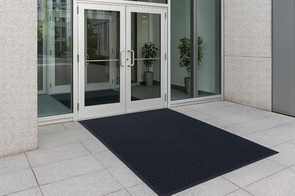 Guardian WaterGuard Indoor/Outdoor Wiper Scraper Floor Mat, Rubber/Nylon, 3'x4', Grey