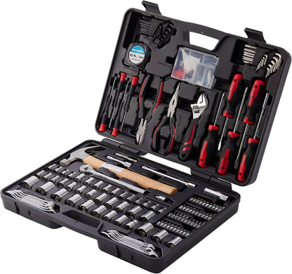MECHMAX 149-Piece Home Tool Set with Socket and Wrench Kit | Premium alloy steel hand tools with hammer, pliers and compact storage case. Perfect DIY kit for house, apartment and dorm