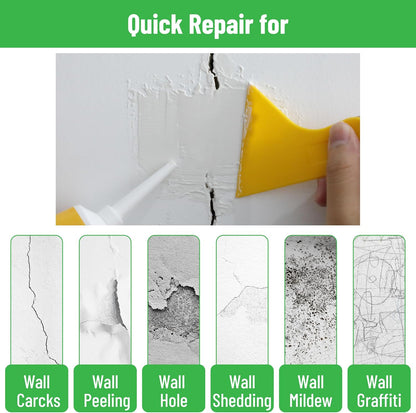Bates- Drywall Repair Kit, 2 pcs of Wall Spackle Repair Paste(120g Each), Drywall Patch Kit, Spackle for Drywall Hole Filler, Wall Putty Hole Repair, Hole Filler Putty for Walls
