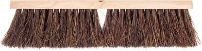 SPARTA Flo-Pac Garage Sweep with Palmyra Bristles, Heavy Duty Broom Head for Indoor and Outdoor Use on Rough Surfaces, 18" Long, 1 Count, Natural