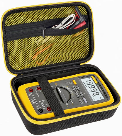 Comecase Hard Carrying Case for Fluke 87-V/ 88V/ 15B+/ 17B+ and More Digital Multimeter, Protective Travel Storage Bag - Black