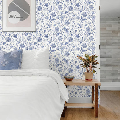 Black and Beige Peel and Stick Wallpaper Botanical Contact Paper 16.9inch x 118.1inch Floral Wall Paper Peel and Stick for Bathroom Bedroom Removable Self Adhesive Wallpaper Decor Vinyl