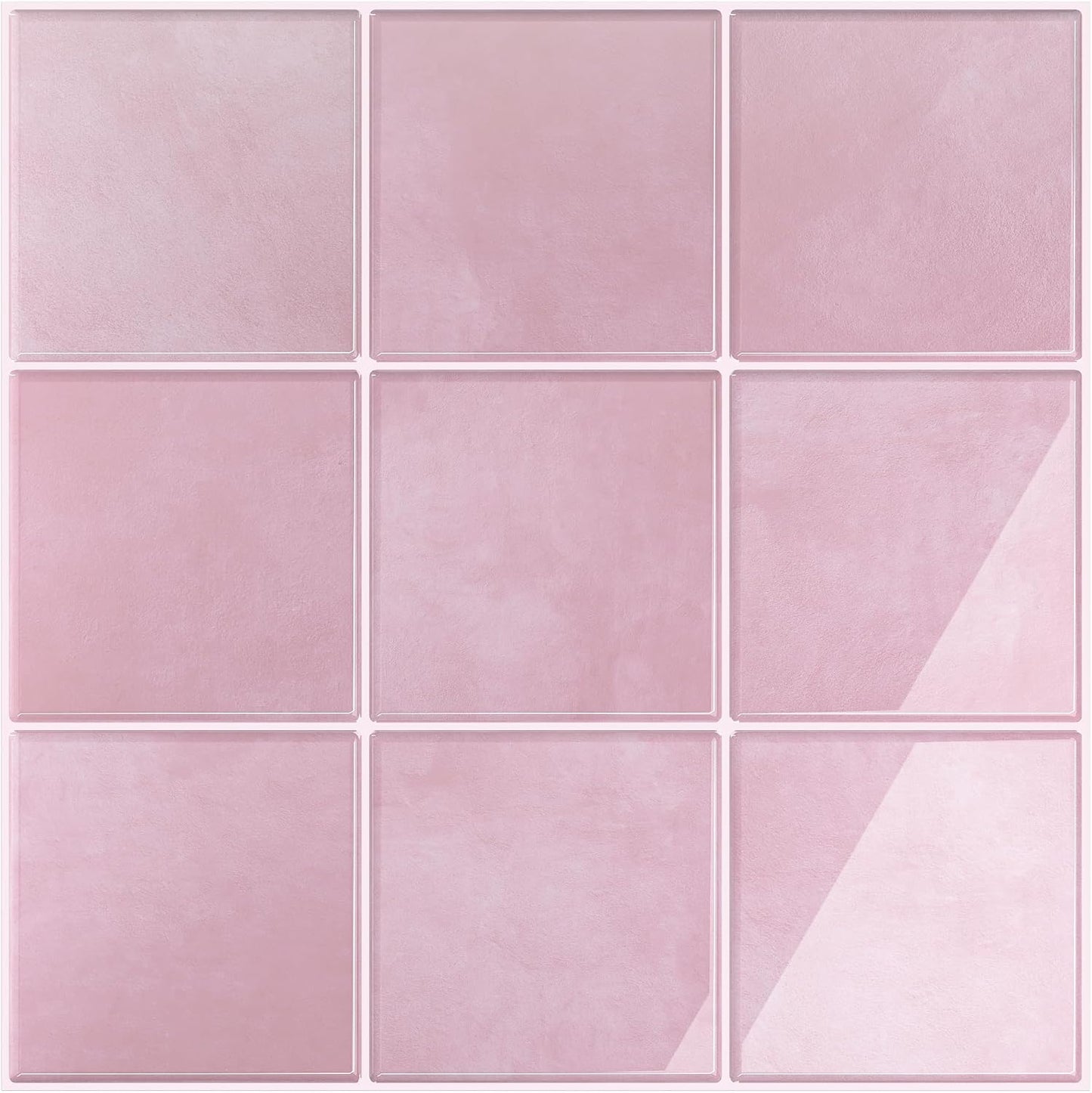 VEELIKE Cream Beige Peel and Stick Backsplash for Kitchen Square Peel and Stick Tile Backsplash 6 Sheets Self Adhesive Back Splash Tiles for Bathroom Waterproof Ceramic Wall Tile Stickers 12''x12''