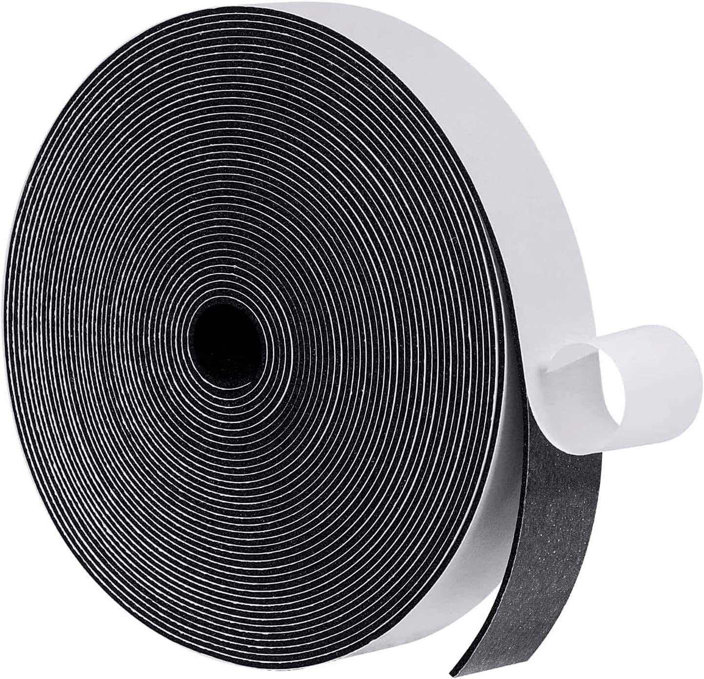 MAGZO Weather Stripping Door Seal, 1/2 Inch Wide X 1/8 Inch Thick Adhesive Foam Tape Soundproof Weatherstripping for Windows, 3 Rolls Total 50FT Black