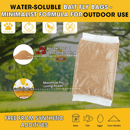 15 Big Fly Traps Outdoor Hanging, Wasp Trap Fly Bags Outdoor Disposable, Fly Bait Hunter Catcher Control Killer Repellent Outdoors, Ranch Fly Trap for Mosquito Bug Carpenter Bee Yellow Jacket