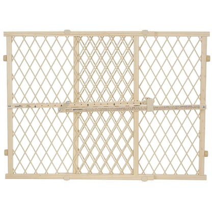Position & Lock Adjustable Wood Baby Gate (Farmhouse Collection)
