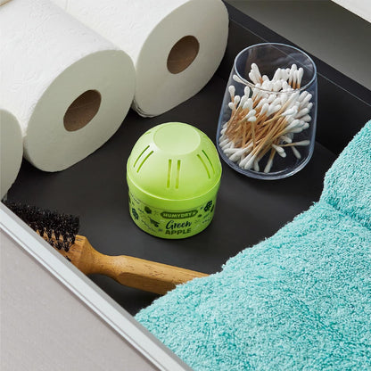 HUMYDRY Moisture Absorber Device, Mini 12-Pack,12.6oz, Green Apple Scent | 2-in-1 Moisture Absorber, Air Freshener Device, Dual-Function, Closets, Bathrooms, Small Spaces, Each Mini Lasts 4 to 6 Weeks
