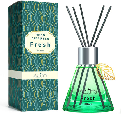 Reed Diffuser Set for Home, Citrus Scented Diffuser with 6 Diffuser Sticks, Home Fragrance Scent Essential Oil Stick Diffuser for Christmas Shelf Decor,3.4 oz