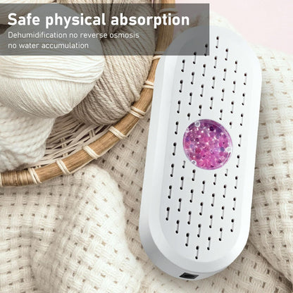Mini Dehumidifier For Bathroom, 6V 5W USB Charging Portable Small Dehumidifier For Bathroom Portable Electric Dehumidifiers For Closet Shoe Cabinet With Enhanced Efficiency