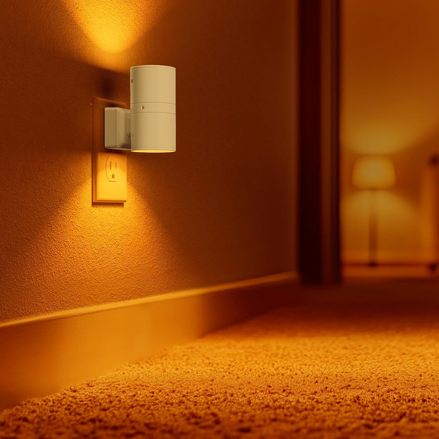 Briignite Motion Sensor Night Light,2 Pack Motion Activated Plug in Night Lights, 0-100LM Dimmable Soft White 3000K, Motion Sensor Light Indoor for Bathroom Hallway Bedroom Stairway Kid Elderly Pet
