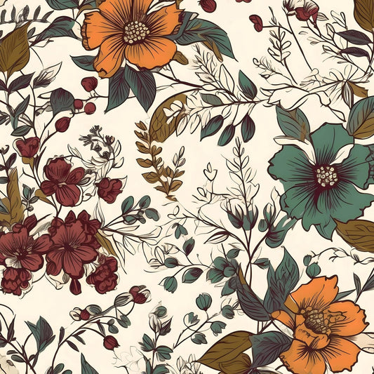 Danodoi Yellow Floral Wallpaper Peel and Stick Vinyl Wallpaper Stick and Peel Colorful Contact Paper for Cabinets Waterproof Self Adhesive Wall Paper for Kitchen Countertop Wall 17.5" x 118"