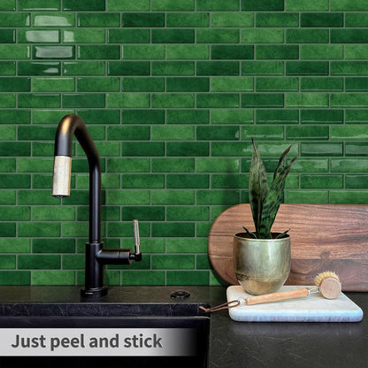 Peel and Stick Backsplash 3D Self Adhesive Wall Tile Brown 10 Sheet | Thick,Sticky,12"x12",Marble,for Kitchen,Bathroom