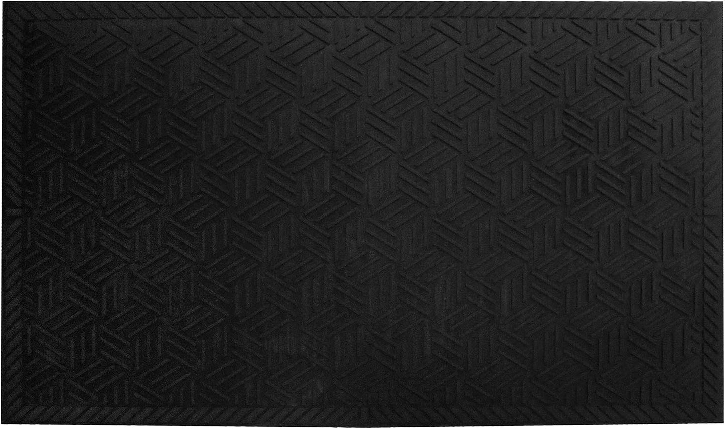 M+A Matting SuperScrape Plus Outdoor Heavy-Duty Scraper Mat – Lightweight Durable Oil-Proof Slip-Resistant High-Traffic Indoor/Outdoor Entrance Mat for Commercial Use, Rectangular, Black, 4' x 6'