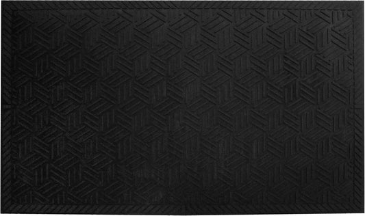 M+A Matting SuperScrape Plus Outdoor Heavy-Duty Scraper Mat – Lightweight Durable Oil-Proof Slip-Resistant High-Traffic Indoor/Outdoor Entrance Mat for Commercial Use, Rectangular, Black, 4' x 6'