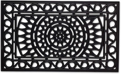DII Rubber Doormats Collection All Weather, 18x30, Lattice
