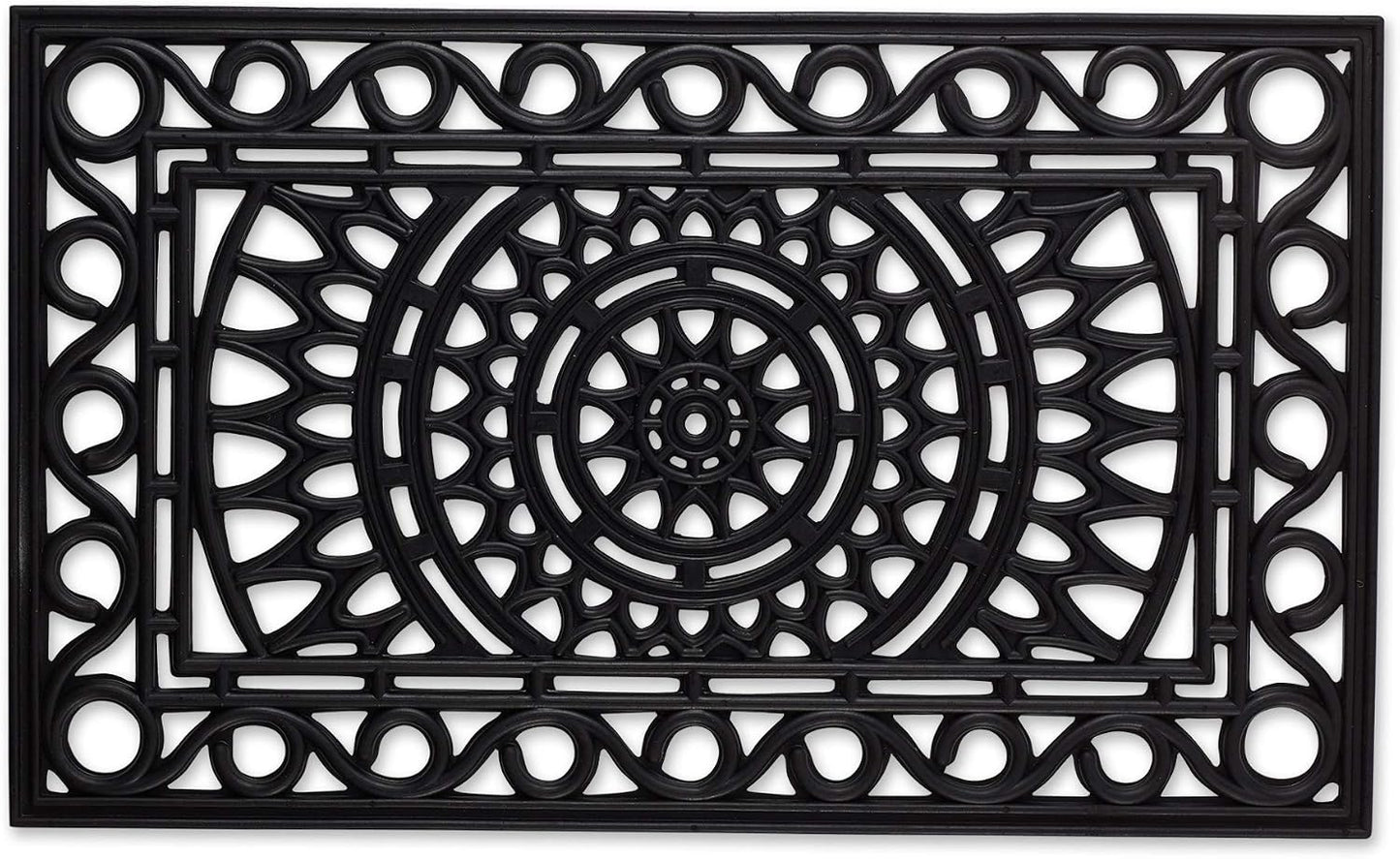 DII Rubber Doormats Collection All Weather, 18x30, Knobby