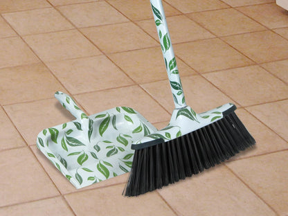 Superio Grey Broom, Heavy-Duty Indoor & Outdoor Broom with 48-Inch Handle, Multi-Surface Floor Cleaning for Home, Kitchen, Garage & Office