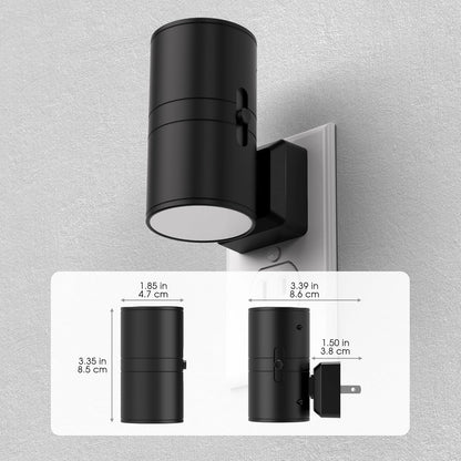 Briignite Motion Sensor Night Light,2 Pack Motion Activated Plug in Night Lights, 0-100LM Dimmable Soft White 3000K, Motion Sensor Light Indoor for Bathroom Hallway Bedroom Stairway Kid Elderly Pet