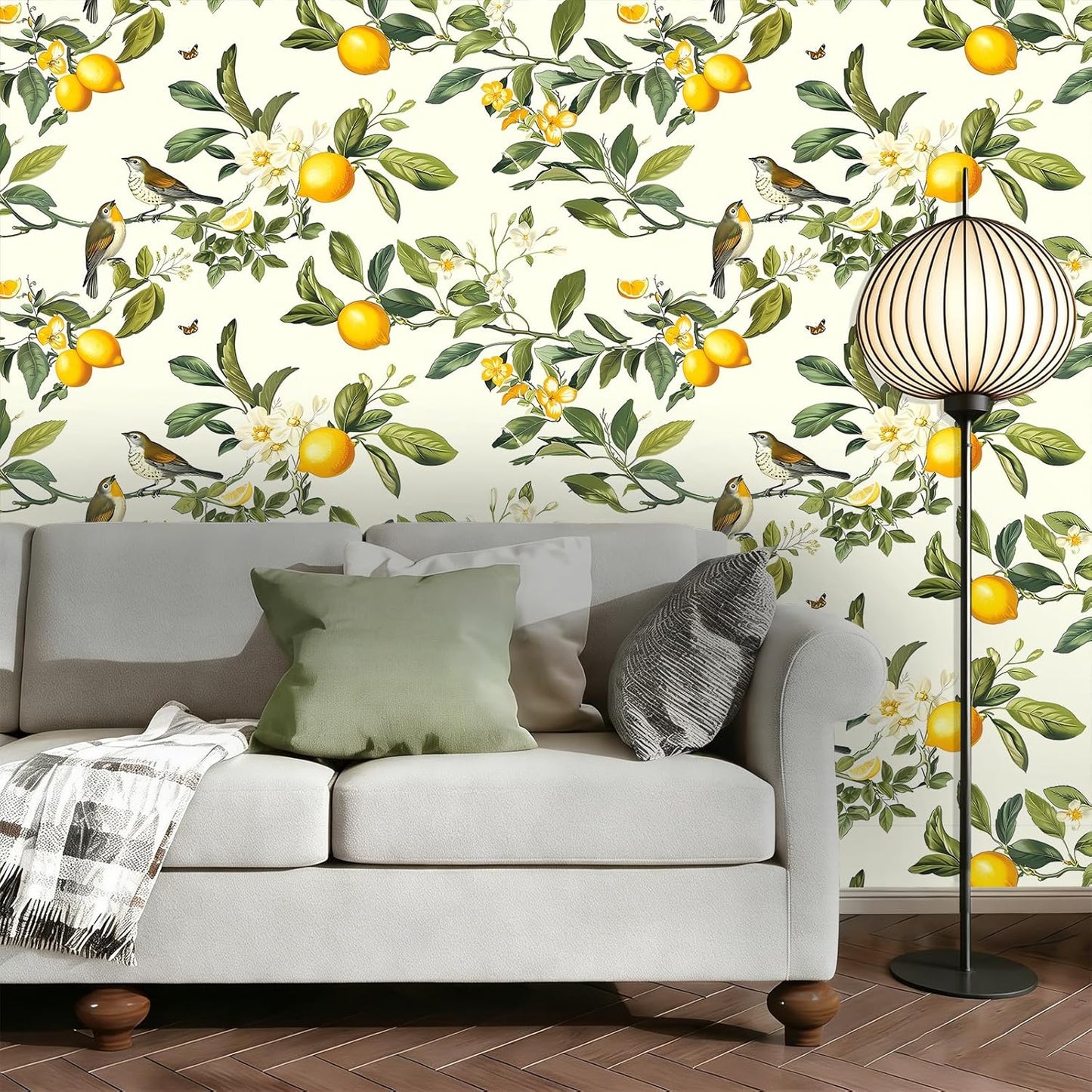 Peel and Stick Wallpaper, Soft Wildflower Botanical Contact Paper, PVC Vinyl Removable Wall Covering, Waterproof Easy-Clean, No Residue Renter Friendly, Neutral Decor, 39.4x17.3 in (Flowers2)