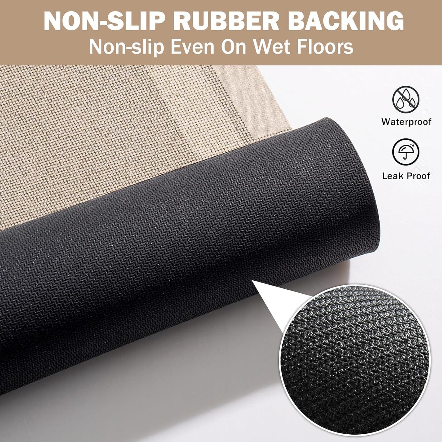 YDKGL Non Slip Bath Mat, Rubber Backing Ultra Thin Bathroom Rugs Fit Under Door Quick Dry Super Absorbent Washable Bath Rug Shower Mat for Bathroom Floor Bathtub Shower Sink, Easy Care Blue 16"x 24"
