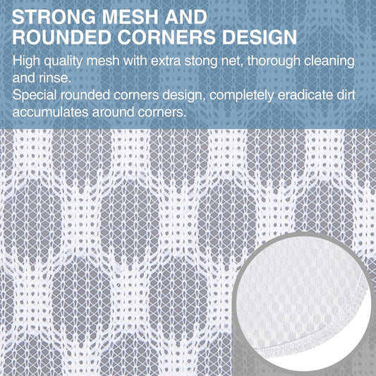 3 pcs Durable Honeycomb Mesh Laundry Bags for Delicates 3 Medium (12" x 15")