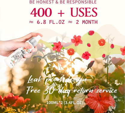 Clean-n-Fresh Toilet Spray, 6.8 Fl.oz Poo Spray | Up to 400+ Uses, 100% Natural Plant Essential Oil Citrus Scent, Bathroom Deodorizer