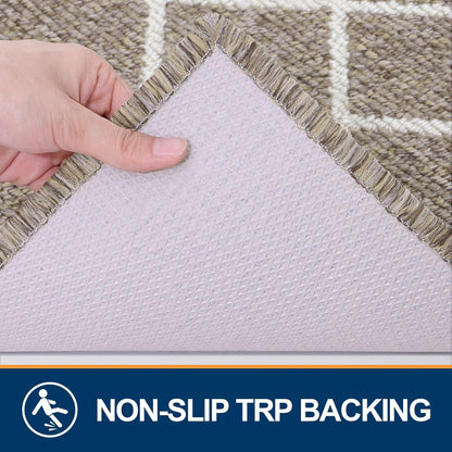 Finchitty Indoor Door Mat, Dirt Resistant and Absorbent, Low-Profile, Non-Slip, Washable Inside Floor Mats for Front Door, Back, and Entrance, 32" x 20", Grey