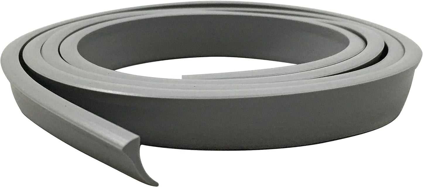 Thermwell Y3750 1/2-Inch x 37-Inch Vinyl "Y" Shaped Storm Door Bottom Replacement Insert For Aluminum Storm Doors, Gray