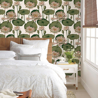 Orainege Floral Wallpaper Peel and Stick Wallpaper Modern Contact Paper 16.9in x 118.1in Self Adhesive Wall Paper for Bedroom Bathroom Shelf Liner Decor Removable