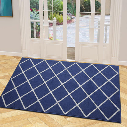 Finchitty Indoor Door Mat, Dirt Resistant and Absorbent, Low-Profile, Non-Slip, Washable Inside Floor Mats for Front Door, Back, and Entrance, 32" x 20", Grey