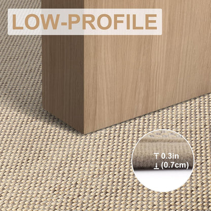 LEKEEPGO Door Mat 17"x29", Non Slip Door Mat Indoor Entrance, Rubber Backing Indoor Door mats Washable Absorbent Low-Profile Doormat Front Entryway Entry Resist Dirt Inside Door Mats, Khaki