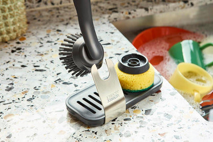 Joseph Joseph SinkTech Dish Brush with Replacement Head, Durable Bristles, Easy to Replace