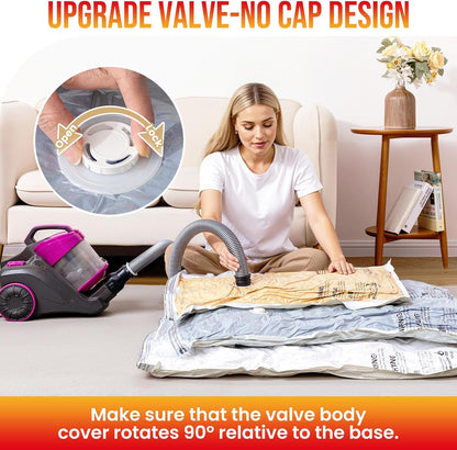 TAILI 8 Pack Vacuum Storage Bags, Jumbo Size (31×40 inch), Vacuum Seal Bags for Clothing, Bulky Bedding, Comforter, Blankets, Pillows, Space Saver Packing