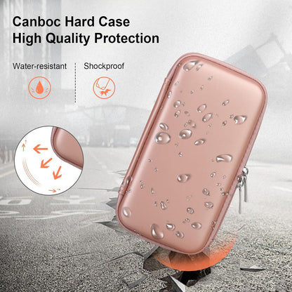 Canboc Diabetic Supplies Case, Carrying Organizer for Glucose Meter, Lancing Device, Blood Sugar Test Strips, Lancets, Insulin Pens, Alcohol Wipe and Other Diabetes Care Accessories, Rose Gold