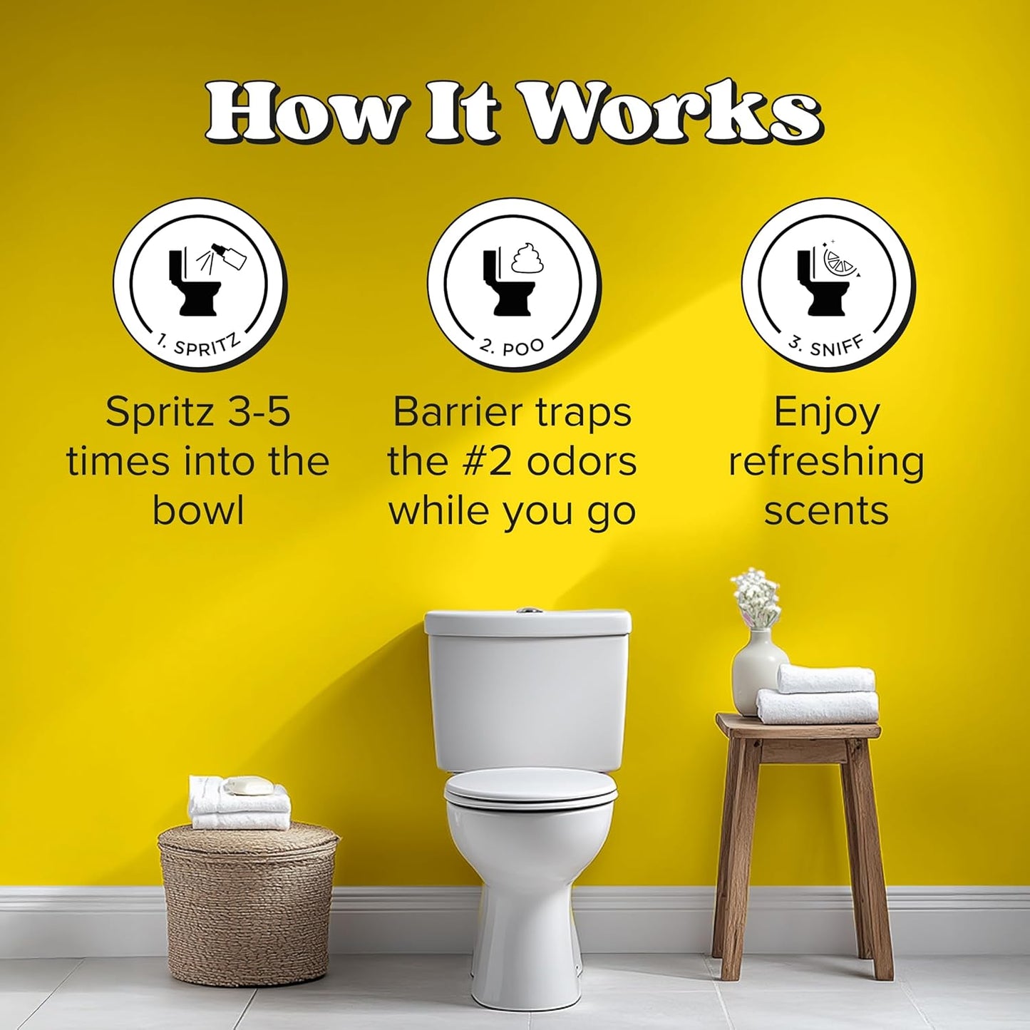 Poo-Pourri Before-You-Go Toilet Spray Refill, Original Citrus, 16 Fl Oz, Up to 800 Uses, Bathroom Odor Deodorizer with Essential Oils for Home or Work, Lemon, Bergamot and Lemongrass Scent