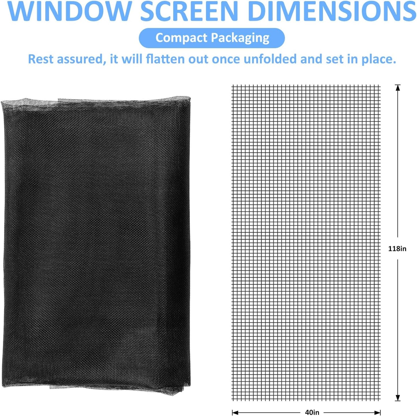 Magnetic Screen Door - Self Sealing, Heavy Duty, Hands Free Mesh Partition Keeps Bugs Out Let Breeze in- Pet and Kid Friendly - Keep Open Feature (Black, Fit Door Size 38 x 82 Inch)