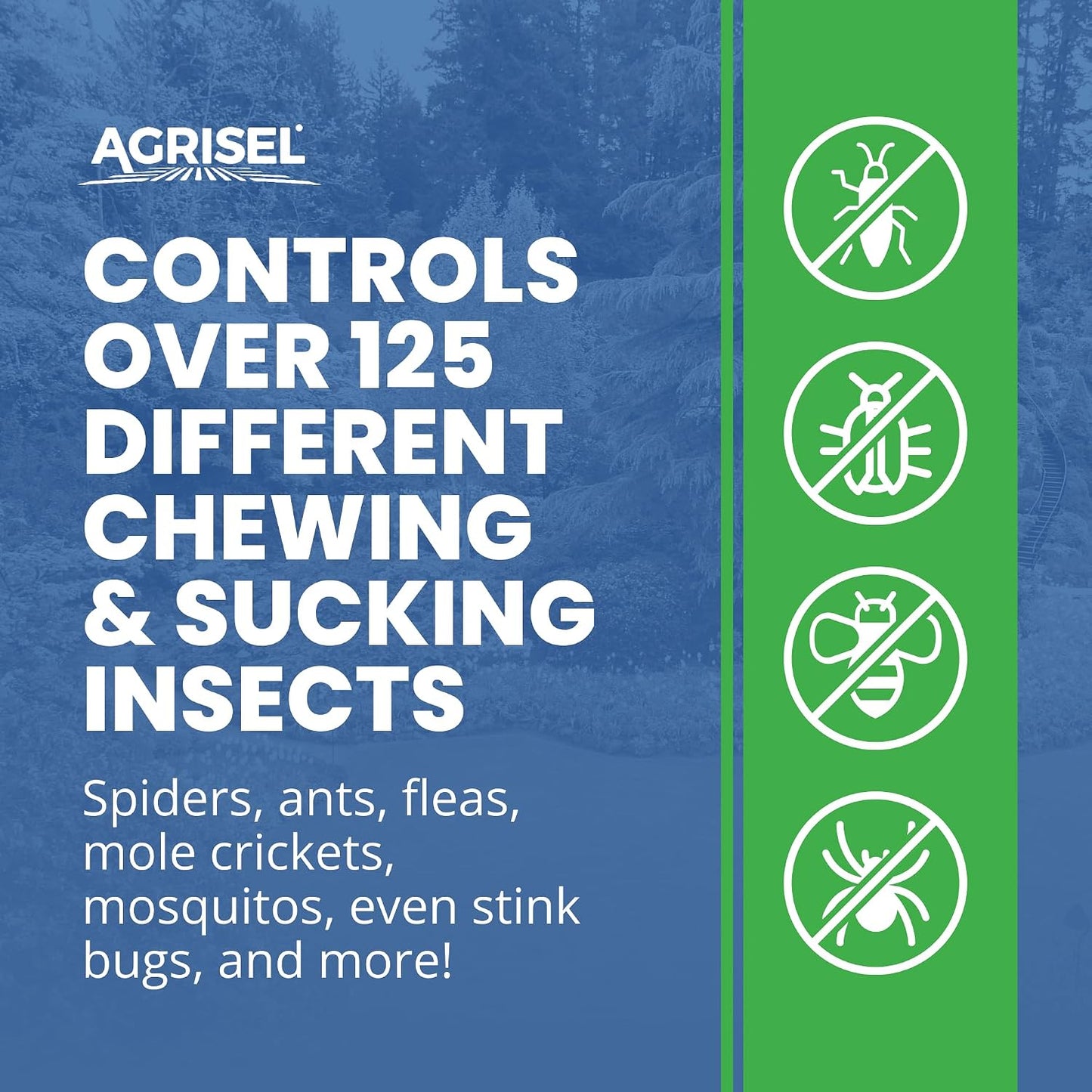 Agrisel Bifenthrin Pro 7.9, Insect Control, Safe for Plants & Crops, Insecticide, Effective Against 125+ Insects, 1 Gallon