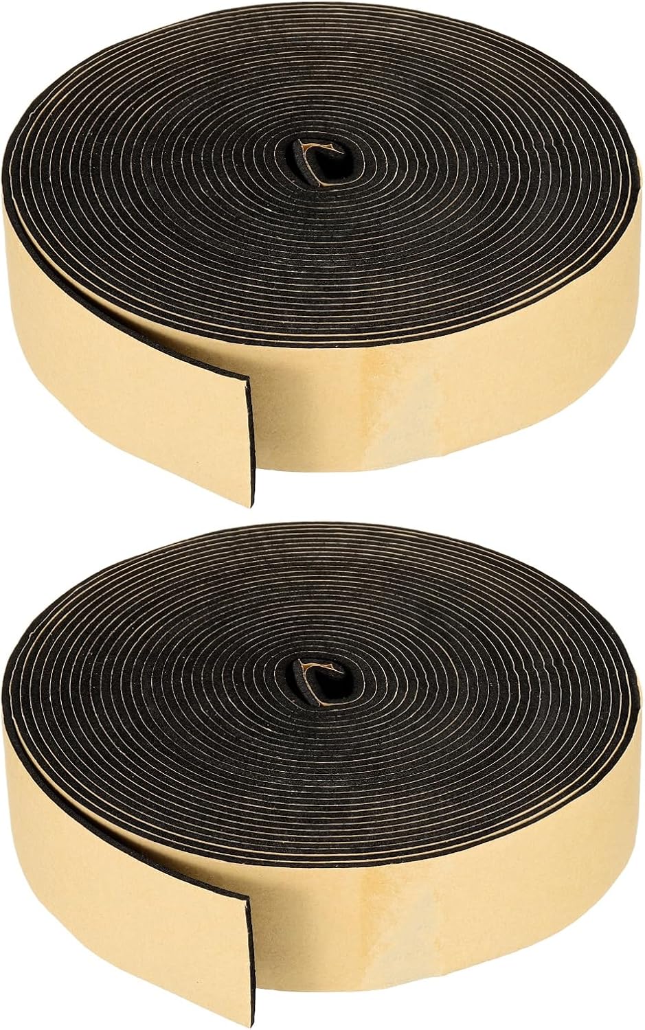 PATIKIL Foam Insulation Tape, 1-1/2" W x 1/8" t x 32.8FT Self Adhesive Weather Stripping Door Seal Strip for Door Window Air Conditioning, Black - Colors B