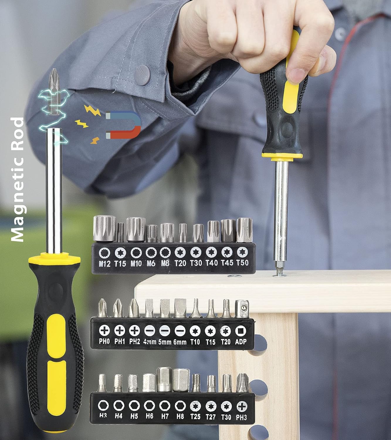 DOWELL 10 Piece Small Tool Kit,Mini Portable Tool Set,Home Repair Hand Tool Kit with Plastic Tool box Storage Case