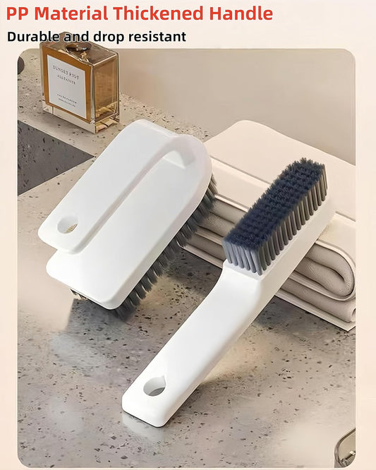 2 Pack Scrub Brush Laundry Cleaning Brush Soft Bristle Household Cleaning Brushes Carpet Brush Upholstery Brush Small Scrubbing Brush Stain Remover Brushes for Fabric,Hat,Clothes,Bag & More