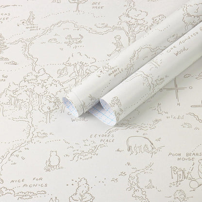 Dimoon 17.3''x78.7'' Vintage Peel and Stick Wallpaper Boho Beige Neutral Contact Paper White Floral Bird Wallpaper Removable Botanical Renter Friendly Modern Wall Paper Bedroom Bathroom Vinyl Roll