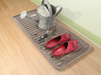 WeatherTech BootTray for Entryway - Durable Mat for Boots, Shoes, Traps Water and Dirt (16"x36") - Black