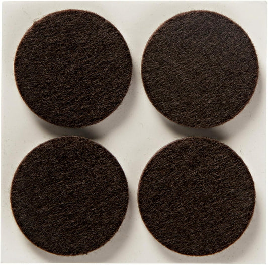 Scotch Felt Pads, Felt Furniture Pads for Protecting Hardwood Floors, Round, Brown, 1.5-in Diameter, 24 Pads