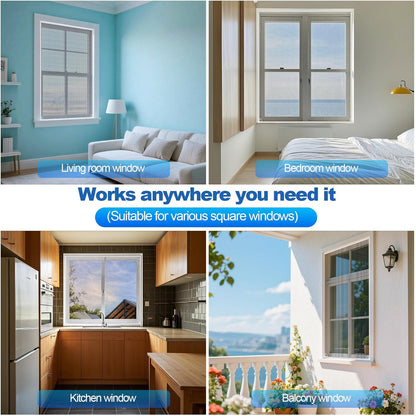 Window Screen Frame Kit 48inX48in Fiberglass Window Screen Replacement Kit Includes Full Set of Tools Suitable for Windows，Framed Mesh Replacement Window Screens, Home, Patio